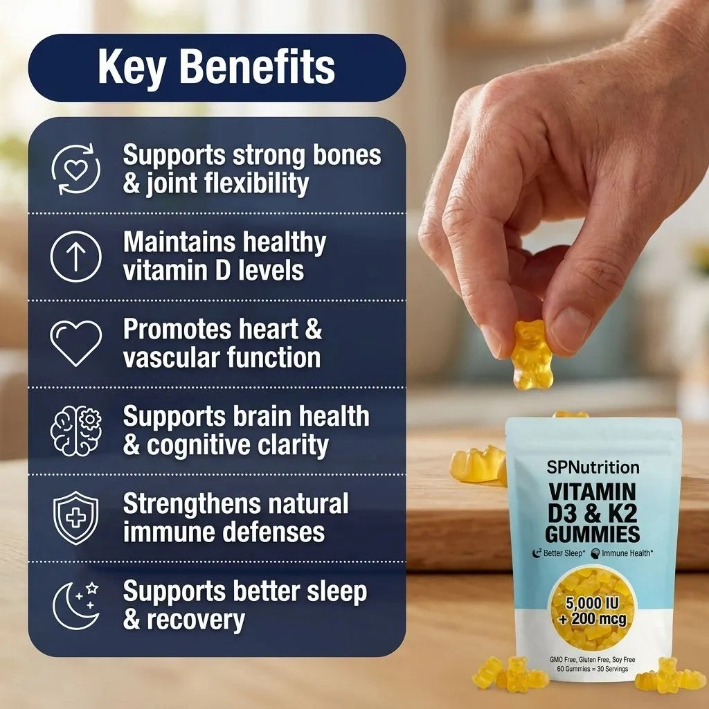 SPNutrition D3 + K2 Gummies (30 Day Supply)