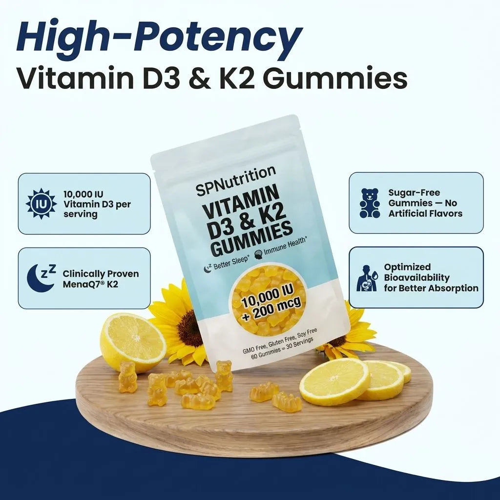 SPNutrition D3 + K2 Gummies (30 Day Supply)